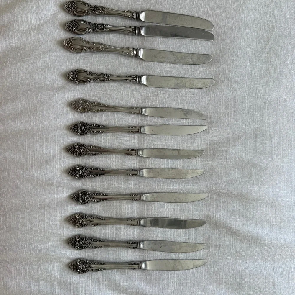 Oneida Distinction Deluxe Stainless Michelangelo Flatware Set 60+ Pieces Ornate
